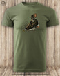 Wędkarska koszulka bawełniana T-shirt z dużym nadrukiem SUM