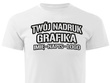 Koszulka T-shirt z własnym nadrukiem - biała