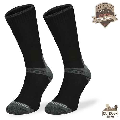 Skarpety trekkingowe TRE3 czarne – merino