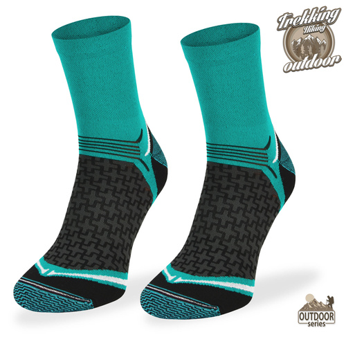 Skarpety trekkingowe TREUL03 - turkusowe