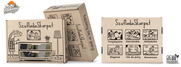 Zestaw skarpet trekkingowych w pudełku - TRE19