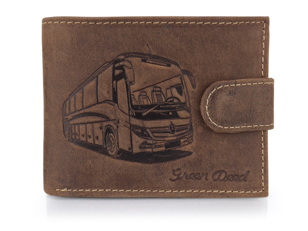 Elegancki portfel skórzany męski z ochroną RFID - AUTOKAR