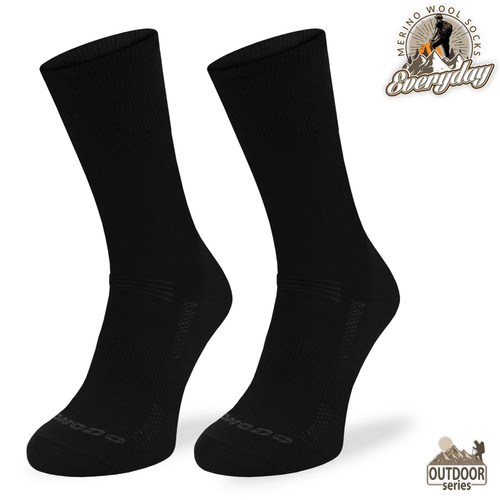 Skarpety trekkingowe TRE16 Everyday Merino - czarne