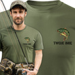 Wędkarska koszulka bawełniana T-shirt z nadrukiem KARPIA I IMIENIA