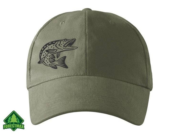 Szczupak czapka z daszkiem khaki 14
