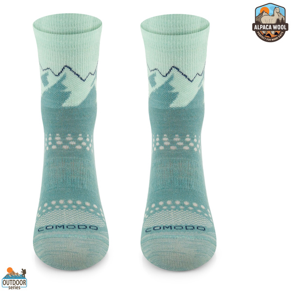 Skarpety trekkingowe TRE29 All Trail Hiker Thin Merino i Alpaka - jasno zielony