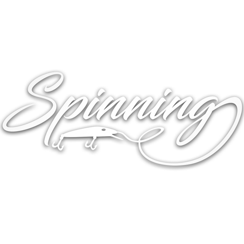 SPINNING odblaskowa naklejka na auto srebrna