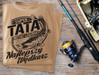 Wędkarska koszulka T-shirt nadruk TATA NAJLEPSZY WĘDKARZ