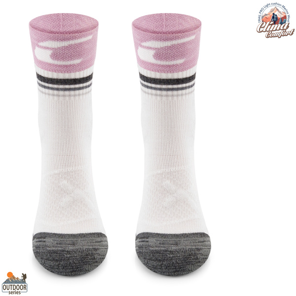 Skarpety trekkingowe TRE28 ClimaComfort TRAIL PRO - fioletowo/białe