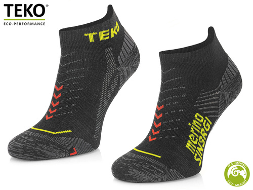 Skarpety sportowe TEKO ecoRUN 1.0 ULTRA - czarne