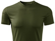 Termoaktywna koszulka outdoorowa męska kolor zieleń wojskowa