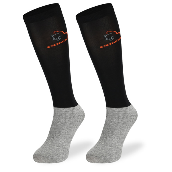 Zestaw 3 par czarnych podkolanówek jeździeckich SPJM 39-42