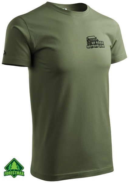 Koszulka khaki NO ROAD NO PROBLEM 2