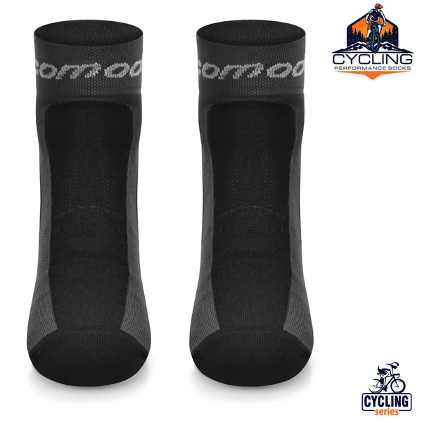 Zestaw technicznych skarpetek rowerowych STB - czarne / 3 PAK