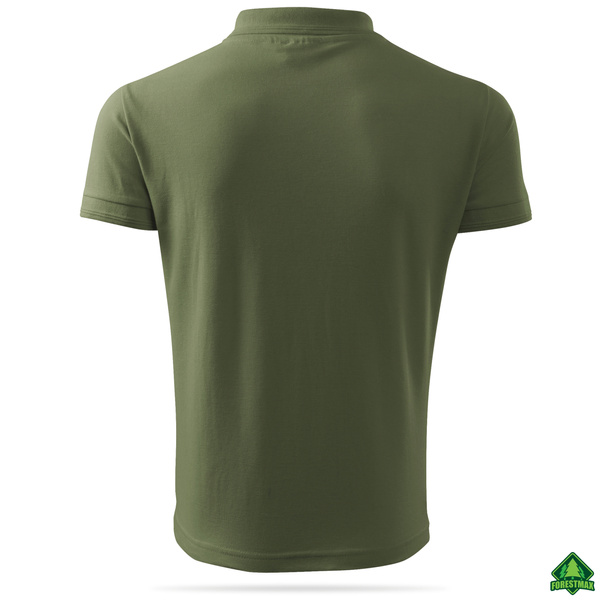 Outdoorowa koszulka męska typu polo - kolor khaki