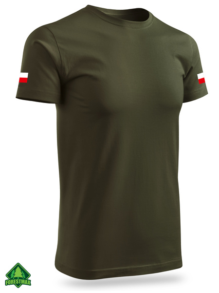 Wojskowa koszulka bawełniana T-shirt WOT naddruk FLAGI POLSKI