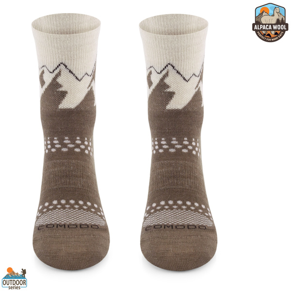 Skarpety trekkingowe TRE29 All Trail Hiker Thin Merino i Alpaka - brązowy