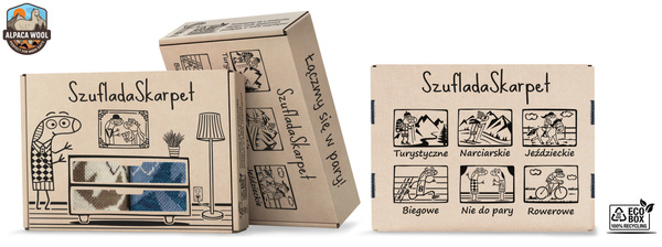 Zestaw skarpet trekkingowych w pudełku - TRE29