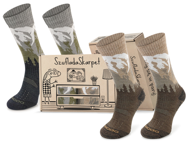 Zestaw skarpet trekkingowych w pudełku - TRE19