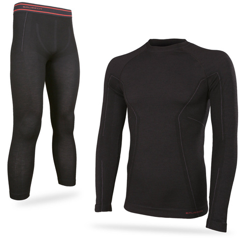 Termoaktywny komplet bielizny męskiej BRUBECK Active Wool