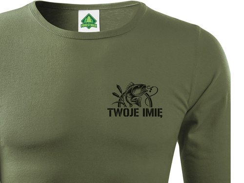 Longsleeve khaki - NA RYBY wz.15 + TWOJE IMIĘ