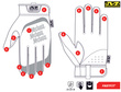 Rękawice ochronne dotykowe MECHANIX FastFit - szare