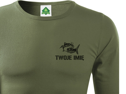 Longsleeve wędkarski SUM nr 5 + TWOJE IMIĘ
