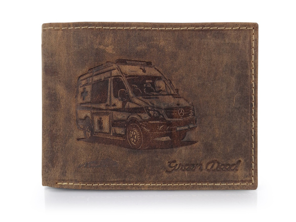 Elegancki portfel skórzany męski z ochroną RFID - AMBULANS