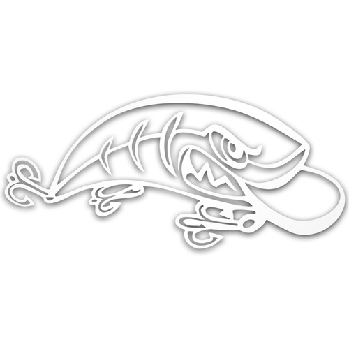 WOBLER odblaskowa naklejka na auto srebrna