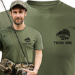 Wędkarska koszulka bawełniana T-shirt z nadrukiem KARPIA i IMIENIEM