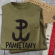 Koszulka patriotyczna T-shirt zieleń wojskowa - POLSKA WALCZĄCA - PAMIĘTAMY
