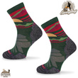 Skarpety trekkingowe TRE18 Everyday Merino - zielone zachód słońca