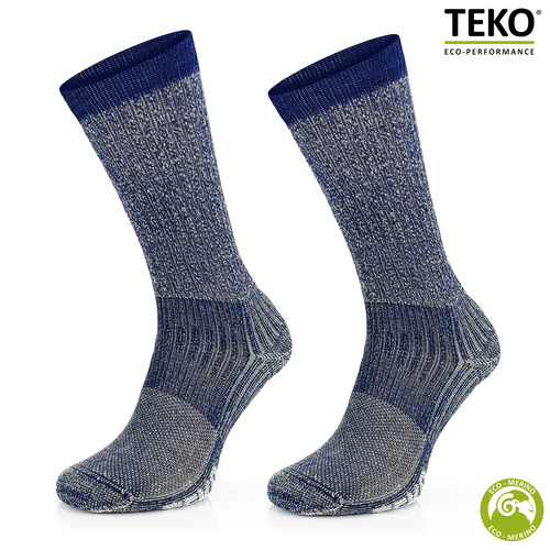 Skarpety trekkingowe TEKO ekoHIKE 2.0 LIGHT - niebieskie