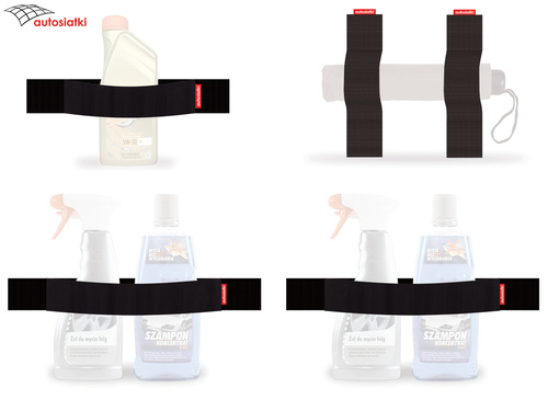 Komplet autorzepów do bagażnika - kolor czarny