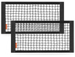 Zestaw 2 sztuk siatek płotek na rzep 20x40 cm