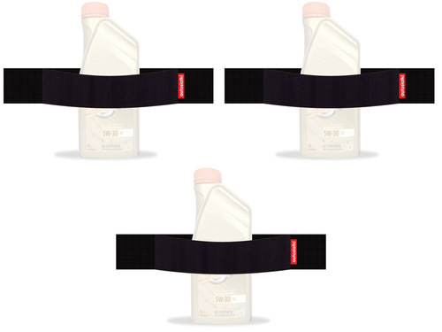 Zestaw 3 autorzepów  czarny 30cm