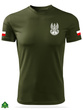 Termoaktywna koszulka wojskowa military - nadruk Orzełek WOT i flagi Polski