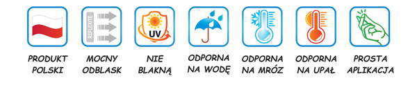 WIEDŹMA odblaskowa naklejka - czarna