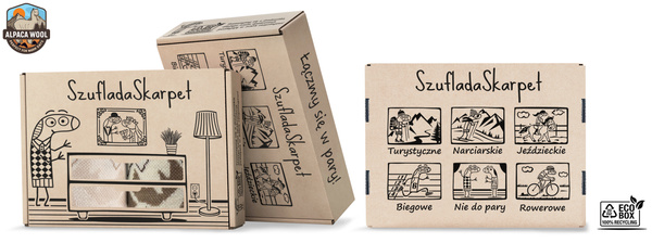 Zestaw skarpet trekkingowych w pudełku - TRE29