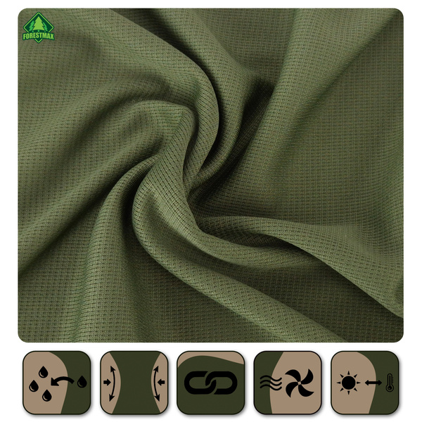 Termoaktywna koszulka wędkarska T-shirt kolor khaki nadruk KARP