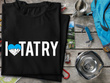 Czarna koszulka T-shirt nadruk KOCHAM TATRY