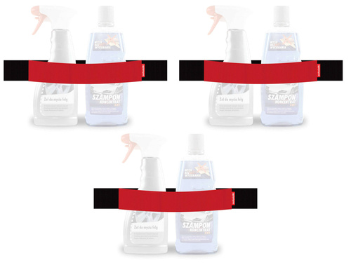 Zestaw 3 autorzepów czerwony 40cm