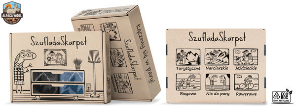 Zestaw skarpet trekkingowych w pudełku - TRE29