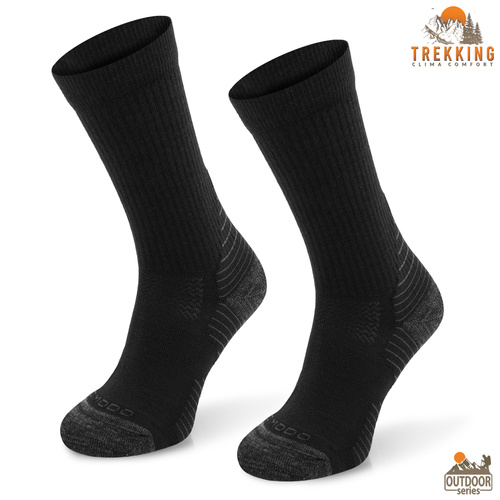 Skarpety trekkingowe TRE31 ClimaControl z wełną merino - czarne