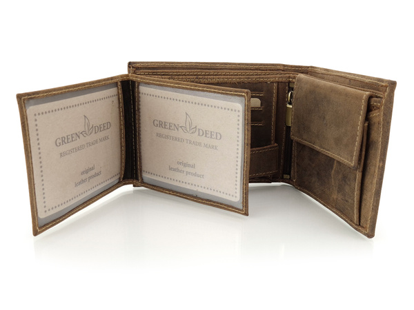 Elegancki portfel skórzany męski z ochroną RFID - AMBULANS