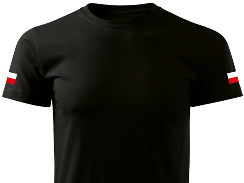 Wojskowa koszulka bawełniana MON - nadruk flagi Polski