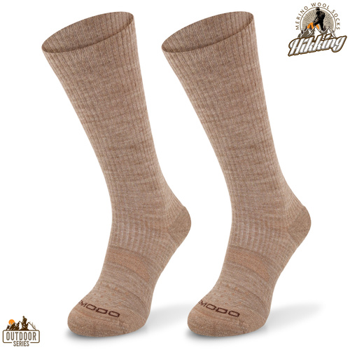 Skarpety trekkingowe TRE20 - 38% wełny merino - beżowy
