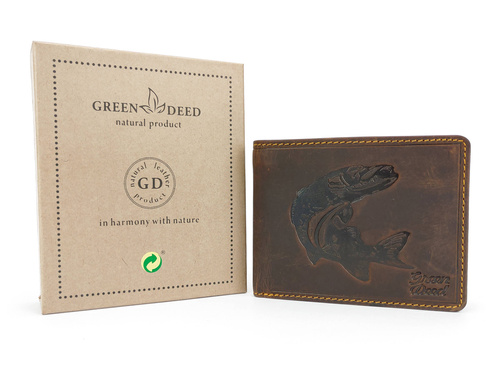 Elegancki portfel skórzany męski - SZCZUPAK