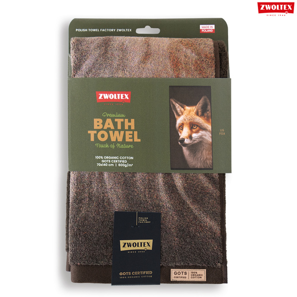 Myśliwski ręcznik bawełniany firmy Zwoltex - wzór Lis - 50x100cm