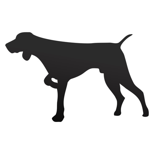 WYŻEŁ odblaskowa naklejka na auto czarna